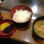 お好み焼 花菱 - 2013.11.18 ご飯セット。関西人には必須だね♪