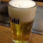 お好み焼 花菱 - 2013.11.18 生ビール♪