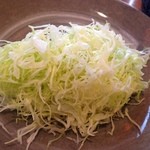 とんかつ武蔵 - 2013.12.15 キャベツもおかわりOK♪しかも千切りにしてもらった。