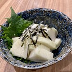 Japanese yam pickled in wasabi