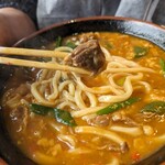 やまびこ弁天 - 牛すじカレーうどん