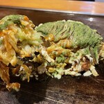 Okonomiyaki Omoni - フワフワ断面