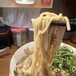 中華そば 福笑門 - 中太ストレート麺