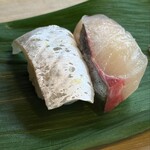 Sushi Take - シマアジと鯛