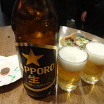 もつくし - 瓶ビール（大）：３９０円