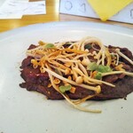 mondo - エゾ鹿の温製カルパッチョと極みエノキ