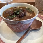 ロス タコス アスーレス - フリホレス・チャロス(メキシコ北部の豆のスープ)