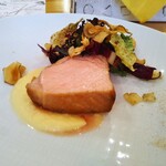 mondo - 新潟もち豚ロースとお日さま農園のお野菜、バッカラ塩