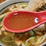 Teuchi Udon Kasugai - 海老天カレーうどんのスープ