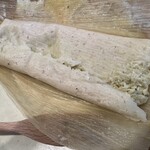 ロス タコス アスーレス - 鶏肉のタマレス