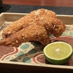 奈良屋町 青 - 虎河豚の唐揚げ