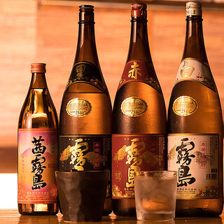 Selected local sake ordered from all over the country