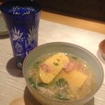 木古里 - 出し巻き卵にはこれでもかというくらいのカニの身が♪