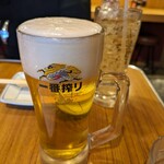 うどん宮武 - わたしは生ビールにしました。