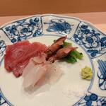 鮨 竜太 - 鰹、鯛、蛍烏賊◎
