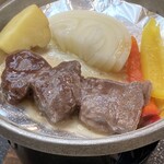 Sumoto Onsen Kagetsukan - 牛肉の蒸し焼き