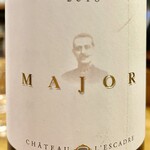 渡辺料理店 - Major Chateau L’escadre 2018　ボルドーの赤でメルロー主体です