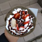 Crepe Shizune - いちごチョコバナナ（570円）