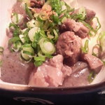 天照 - すじこん（七味唐辛子とからしをかけます）