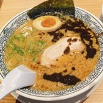 丸源ラーメン - 醤油豚骨黒