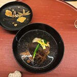 日本料理 久丹 - どんこ椎茸、蓮根餅