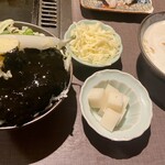 月島もんじゃ たまとや - イカ墨もんじゃ(茶碗)チーズ、もちトッピング