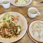 カフェテラスロッジ - Ａ．豚肉のスタミナ焼きセット！