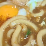 Hirai Shiyokudou - 味噌煮込みうどんのうどんと味噌