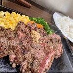 いきなりステーキ - 赤身ステーキ300  、ライス大盛り