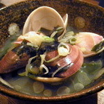 氏ノ木 - 【2012-12】ハマグリとワカメの酒蒸し
