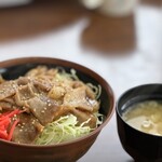 湯殿山スキー場 クラブハウス - 料理写真:しょうが焼丼