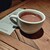 LATTE GRAPHIC - ドリンク写真:サンプルのモークチョコレートミルク。デミタスカップでいただきました。