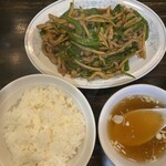 福来軒 - 青椒肉絲定食