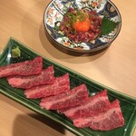 生タンと塊ハラミ 焼肉音吉 - 