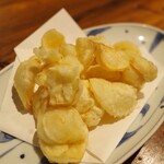 蕎麦前ながえ - 百合根の天ぷら