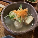 Nichijou Sahan - 鶏だんごと豆腐の揚げ出し