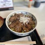 築地 どんぶり市場 - まぐろのほほ肉ステーキ丼