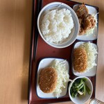 春日部武里食堂 - 揚げ物3種！