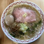 湯の台食堂 - 石川県復興応援 味噌らーめん(大)＋味付け玉子