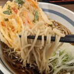 蕎麦一心たすけ - 天ぷらそば　細めのそば