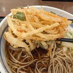 蕎麦一心たすけ - 天ぷらそば　かき揚げ太い！