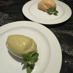 SALON 雪月花 - ピスタチオ　塩キャラメルアイス