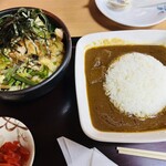 Yokota Teuchi Udon - ぶっかけ定食カレー選択