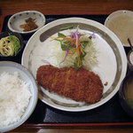 とんかつ ひのや - ロースかつ定食1100円