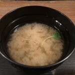 カツ丼 野村 - 味噌汁