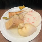 おかめ - 第二弾    厚揚げ、ちくわ、鶏つくね、しょうが天、餅巾着