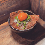 Yakiniku (Grilled meat) bowl with secret sauce (Nishiazabu)