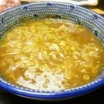 つけそば(750円)のスープ割り後