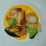 ベーカリーレストランサンマルク 埼玉ふじみ野店 - 白身魚と魚介のグリル雲丹ソース