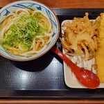 丸亀製麺 - かけ＋天ぷら